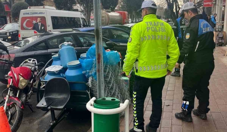 Kırklareli’nde kaldırım ve yol işgalleri denetimi