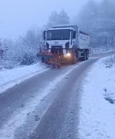 Bursa Büyükşehir’den kar mesaisi