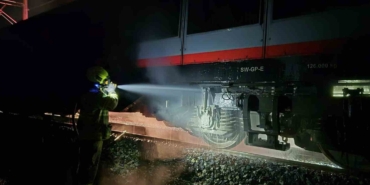 Susurluk’ta yük treninde yangın paniği