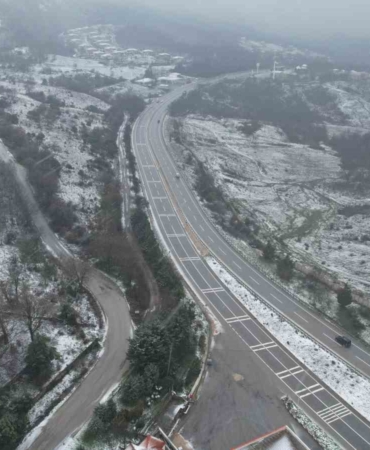 Yalova’da kar yağışı