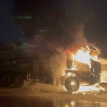 Tekirdağ’da beton pompası alev topuna döndü