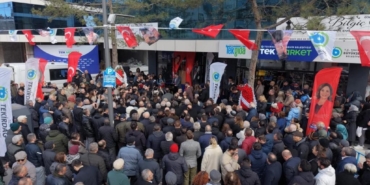 Belediyenin uygun fiyata et sattığı TEK Market’in 2.’si Çerkezköy’de açıldı