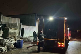 Kocaeli’de metal işleme atölyesinde yangın