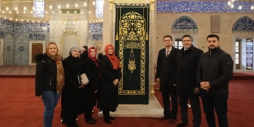 Selimiye Camii’nin minber örtüsü yenilendi