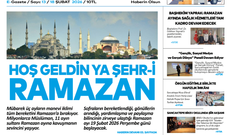 18 ŞUBAT 2026 CADDE NEWS E-GAZETE 13. SAYISI