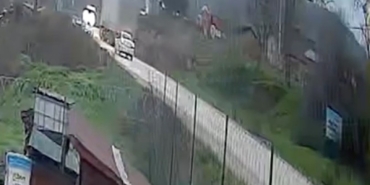 Bursa’daki kaza güvenlik kamerasında