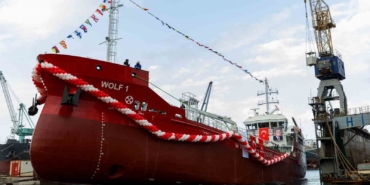 Petrol Ofisi Grubu ve Hicri Ercili Grup iş birliğinde inşa edilen ilk tanker "Wolf 1" suya indirildi
