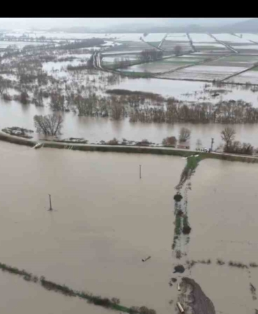Meriç Nehri taştı, Subaşı’ndaki tarım arazileri sular altında kaldı
