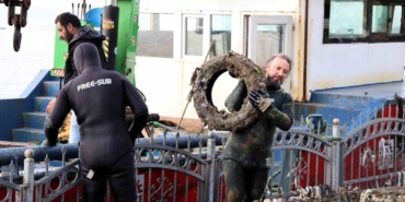 Eskihisar Sahili’nde ekosistemi canlandıracak dip temizliği yapıldı