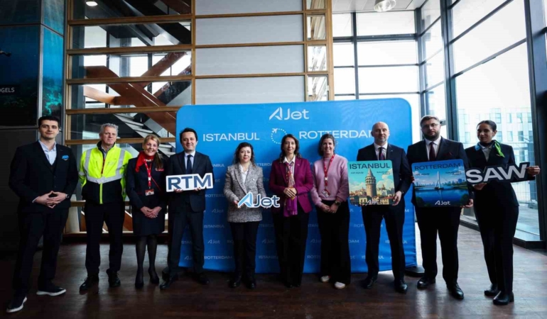 AJet’in İstanbul - Rotterdam seferleri başladı