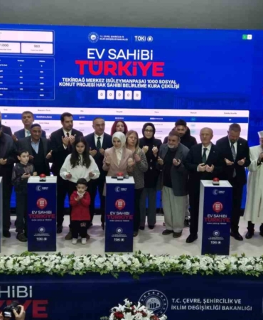 Tekirdağ’da 6 bin 865 konutun hak sahipleri belirlendi