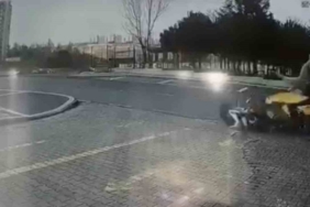 Başakşehir Kayaşehir’de taksi ile motosiklet kafa kafaya çarpıştı