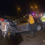 Otobanda feci kaza: 1 yaralı