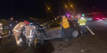 Otobanda feci kaza: 1 yaralı