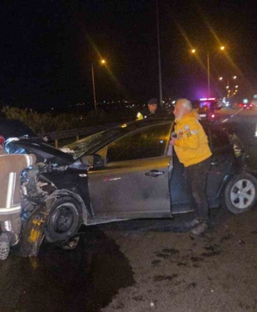 Otobanda feci kaza: 1 yaralı