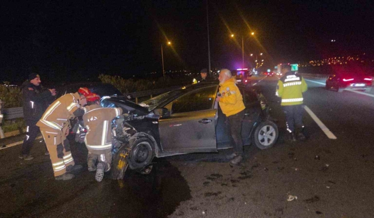 Otobanda feci kaza: 1 yaralı