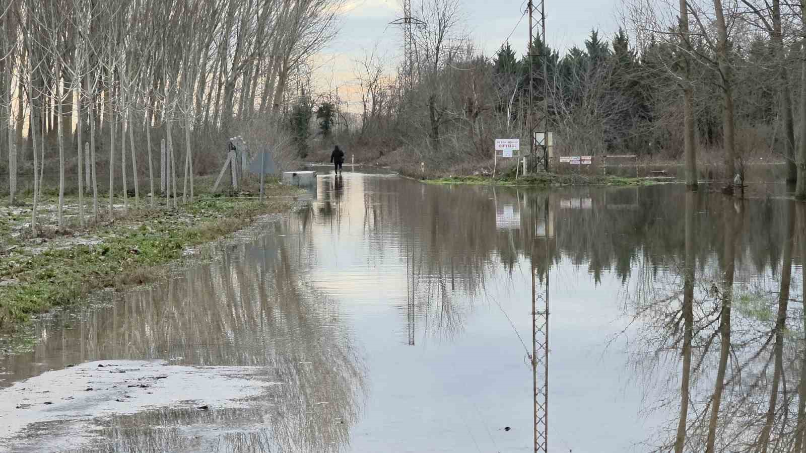 Edirne’de taşkın suları çekiliyor