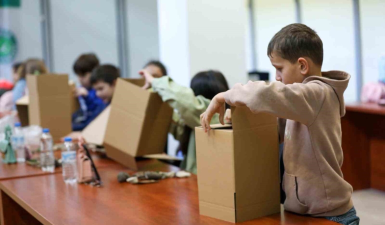 Çocuklar bir günlüğüne mimar oldu