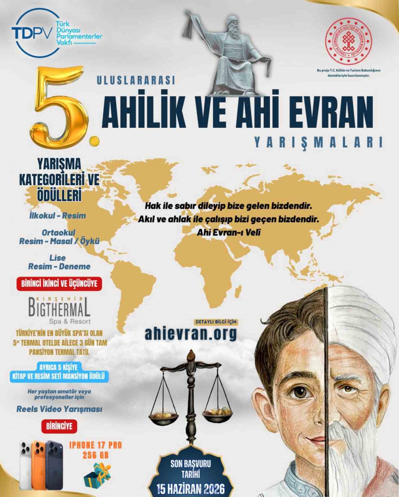 Uluslararası Ahilik ve Ahi Evran Yarışmalarına başvurular başladı