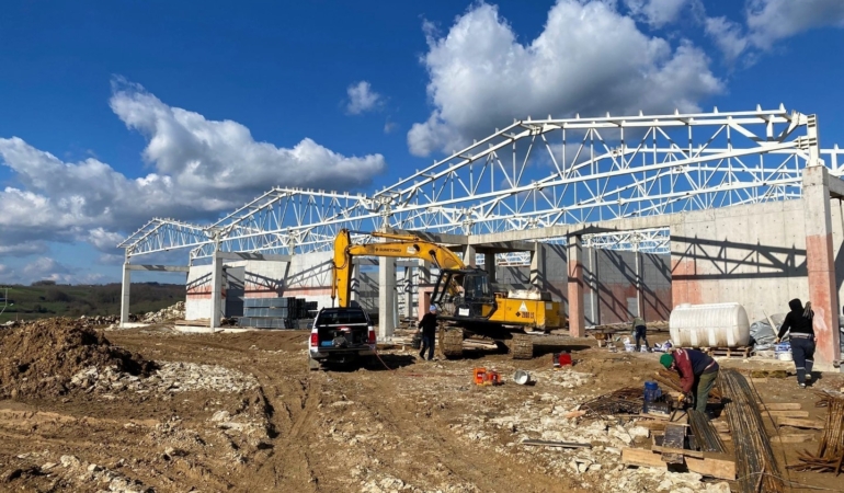 Kandıra Fındık Deposu’nda yapısal imalatlar tamamlandı