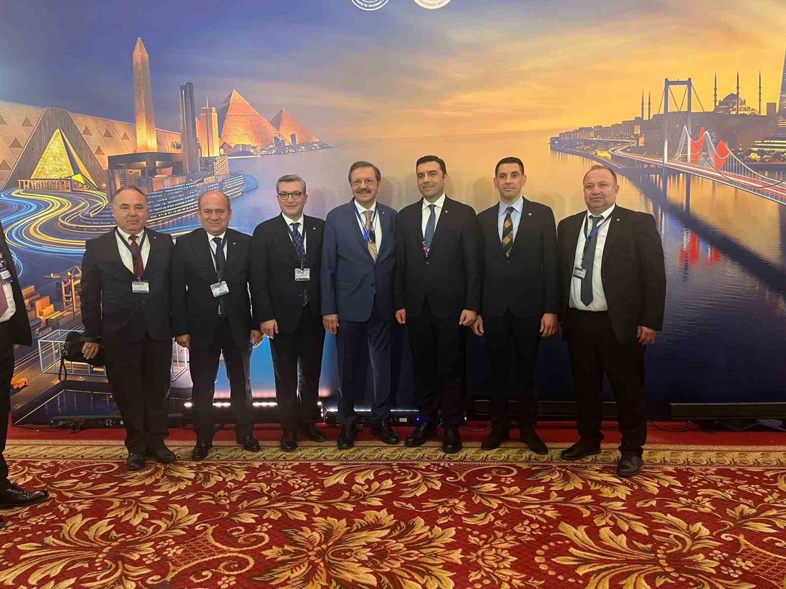 Edremit Ticaret Odası Başkanı Çetin, Türkiye-Mısır İş Forumlarına katıldı