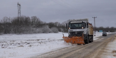 Tekirdağ’da kar mesaisi: Ekipleri teyakkuzda