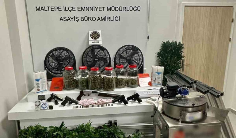 Maltepe’de bir uyuşturucu serası dronla tespit edildi: 3 gözaltı