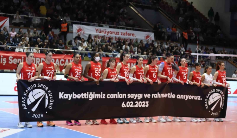 Aras Kargo Spor Kulübü, 6 Şubat depremlerinin yıl dönümünde AFAD çalışanlarını ağırladı
