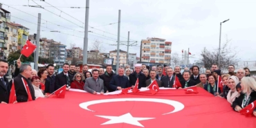 Kocaeli protokolü ve vatandaşlar Batı Trakya Türkleri için yürüdü