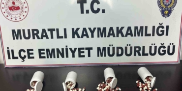 Muratlı’da uyuşturucu operasyonu: 210 sentetik hap ele geçirildi