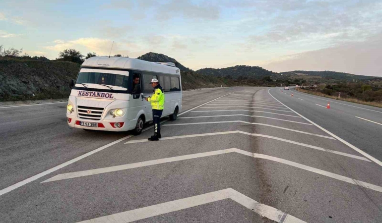 Çanakkale’de 509 araç trafikten men edildi
