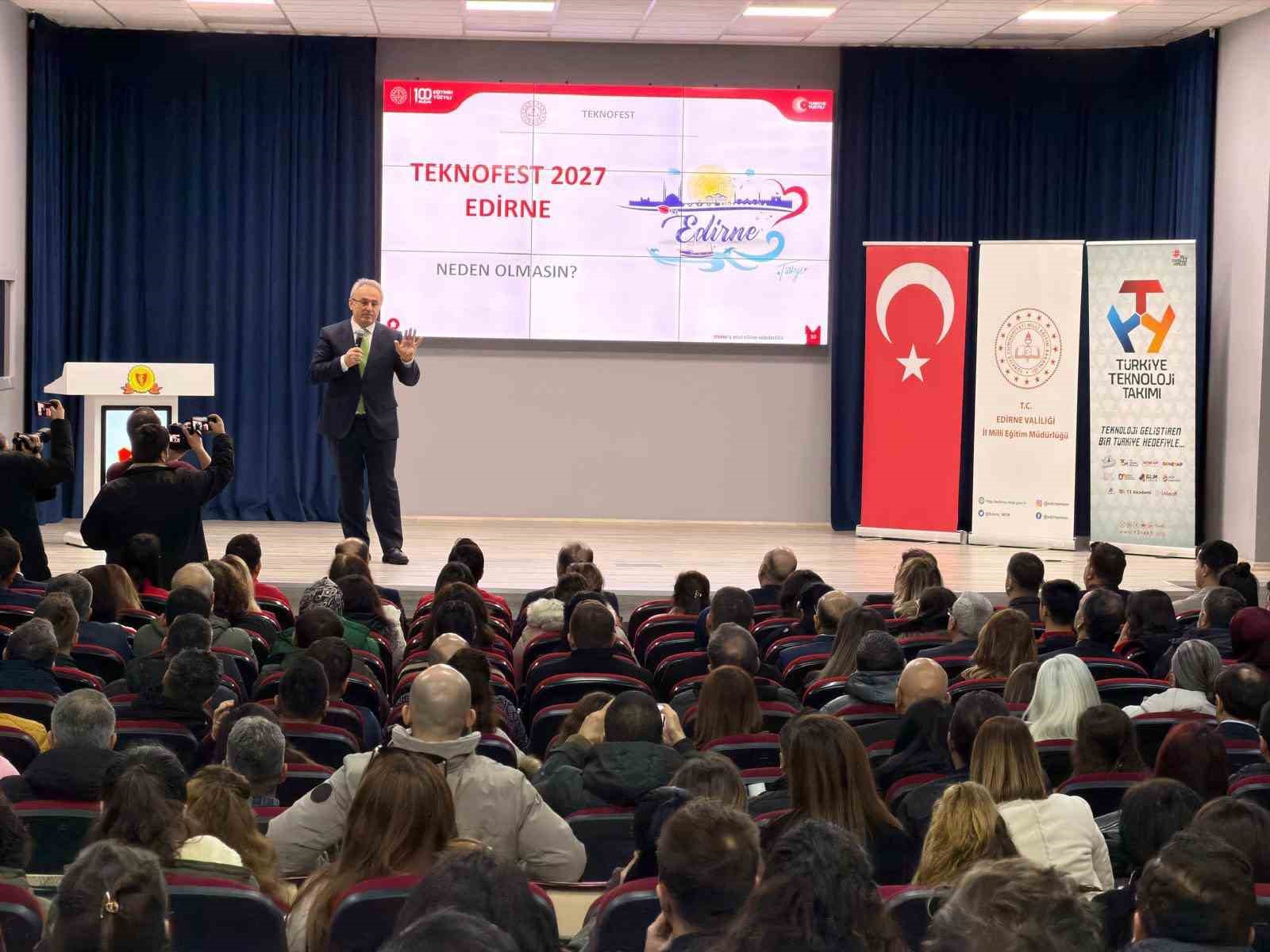 Edirne’de ‘TEKNOFEST’ tanıtım programı düzenlendi
