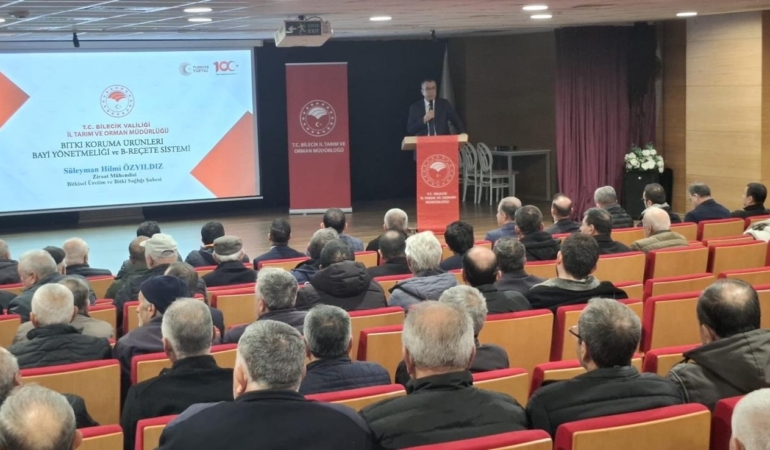 Bilecik’te üreticilere B-Reçete Ve Gıda Hijyeni eğitimi