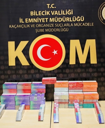 Bilecik’teki 2 ayrı operasyonda 550 paket kaçak sigara ele geçirildi