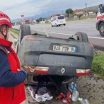 Susurluk’ta tek taraflı trafik kazası: 1 yaralı
