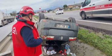 Susurluk’ta tek taraflı trafik kazası: 1 yaralı