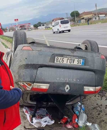Susurluk’ta tek taraflı trafik kazası: 1 yaralı