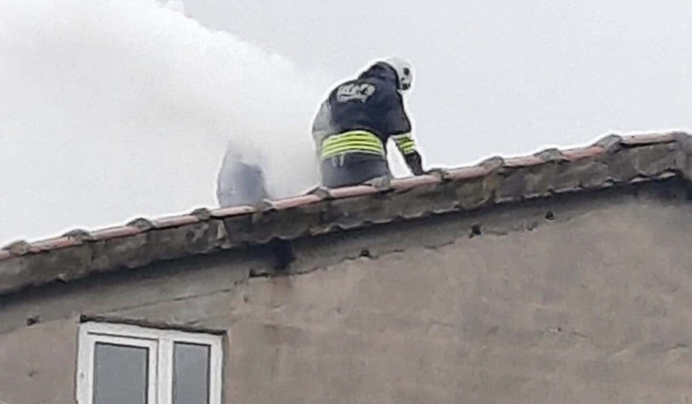 Muratlı’da baca yangını korkuttu