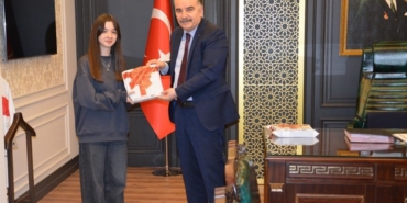 TÜBİTAK bölge şampiyonlarından Kaymakam Odabaş’a ziyaret