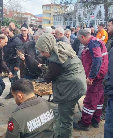 Dağıtılan 2 bin meyve fidesi toprakta hayat bulacak