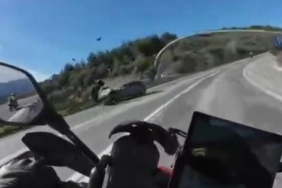 Motosiklette ölüm böyle geldi...