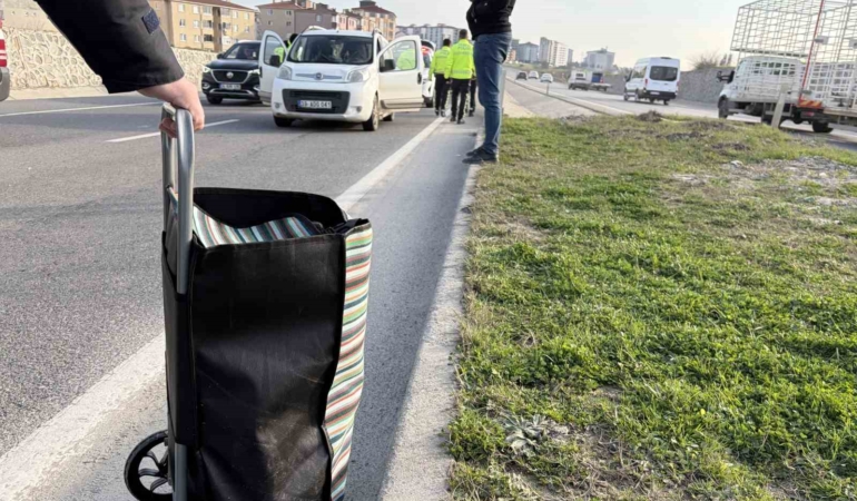Tekirdağ’da otomobilin çaptığı kadın yaralandı