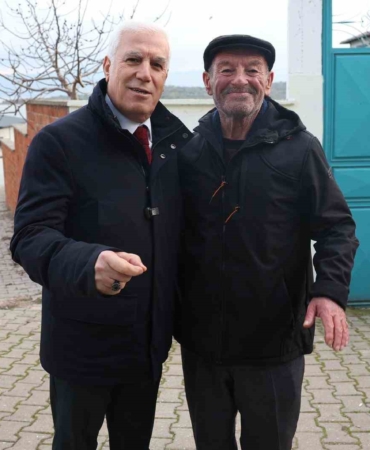 Başkan Bozbey’den Yaren Leylek ve Adem Amca’ya ziyaret