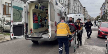 Edirne’de otomobillerin çarpıştığı kaza kamerada