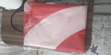 Bursa’da kuryeden bayrak hassasiyeti : Duyarlı hareket kamerada