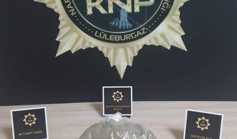 Lüleburgaz’da durdurulan araçtan uyuşturucu çıktı, 4 şüpheli tutuklandı