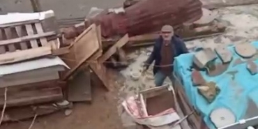 Arnavutköy’de komşuların kavgası kamerada