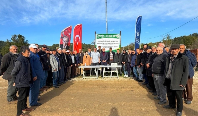 Bursa Büyükşehir’in kırsal kalkınma destekleri sürüyor