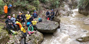 Yağmur ve kar sularıyla coşan kanyonu geçen sporcu böyle konuştu