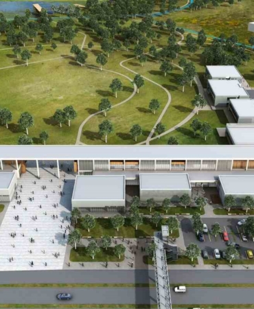 Eski fuar alanına yapılan Sosyal Yaşam Merkezi’nde çalışmalar sürüyor